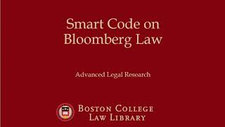 Full Smart Code on Bloomberg Law Guide