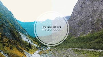 How to Import LUT‘s in LumaFusion