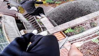 PARKOUR vs. SECURITY - Real Chase Situation - GoPro HERO3(Crazy footage of a Security VS Parkour Chase. We got spotted by two local security officers while we were training and made off. ↓ Open the description for ..., 2014-11-18T15:30:03.000Z)