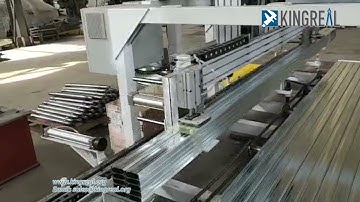 KINGREAL high speed C/U profiles roll forming machine with AUTO PACKAGE SYSTEM