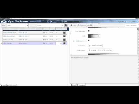 Microsoft SQL API RMS Dynamics Product Change Managements with eSync Live Browser - Short Demo