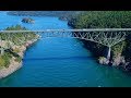 Deception Pass Bridge, Whidbey Island, WA in 4K