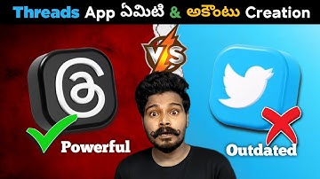 What is Instagram Threads App 😱| Telugu | How To Create Account in Threads App | Threads vs Twitter
