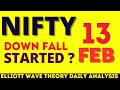 13 FEB NIFTY ANALYSIS | EXPIRY ANALYSIS | ELLIOTT WAVE THEROY