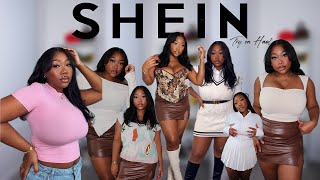 SHEIN FALL TRY ON HAUL || SHEIN basics, Skims Dupe, Aritzia Tennis Skirt Dupe