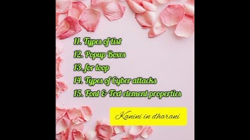 11th Computer Applications Golden 5 Marks | Top 15 five marks for 11th ca #halfyearlyexam #shorts