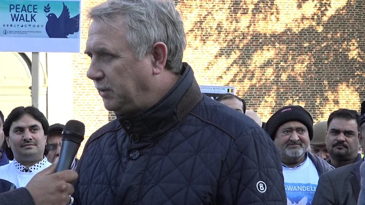 Peace Walk Turnhout 2016 burgemeester Eric  Vos