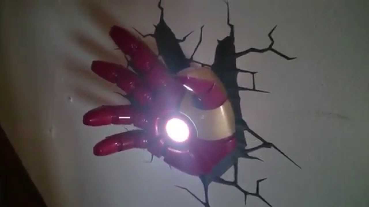 Ironman Hand Repulsor 3DFX Wall Light Avengers 4K Quick Look - YouTube