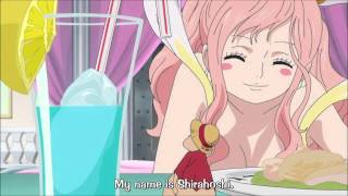 Luffy eating Shirahoshi's food [HD] screenshot 4