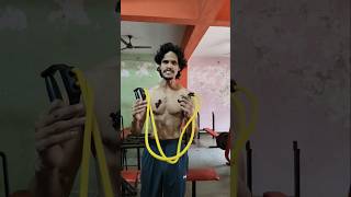 triceps workout with resistance tube #shorts