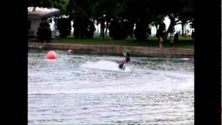 wakeboarding kicker and funbox
