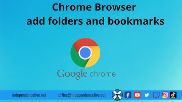 Chrome Browser - add folders and bookmarks.