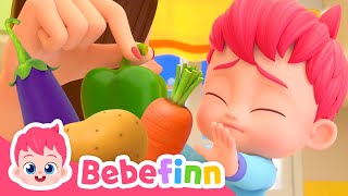 No, No, Vegetables! 🥦🥒❌ | EP22 | Bebefinn Family Healthy Habits | Nursery Rhymes & Kids Songs