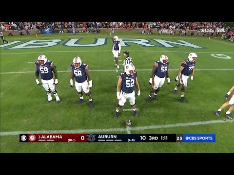 Auburn Offensive Line vs Alabama (2021)
