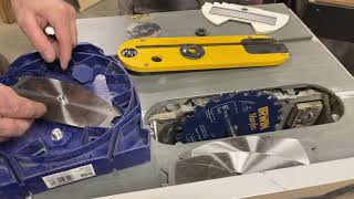 DeWalt Table Saw  Dado Cut