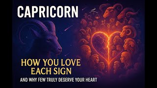 CAPRICORN ♑ HOW YOU LOVE EACH SIGN — AND WHY FEW TRULY DESERVE YOUR HEART