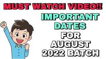 Important dates for August 2022 Batch | IMU CET 2022 | DNS Sponsorship | Application Form | Boards