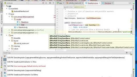 12 Coding the Logic (Part3) ResourceBundle as a database for the Questions