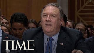 Pompeo Dodges Tough Questions On Russia In Senate Hearing | TIME