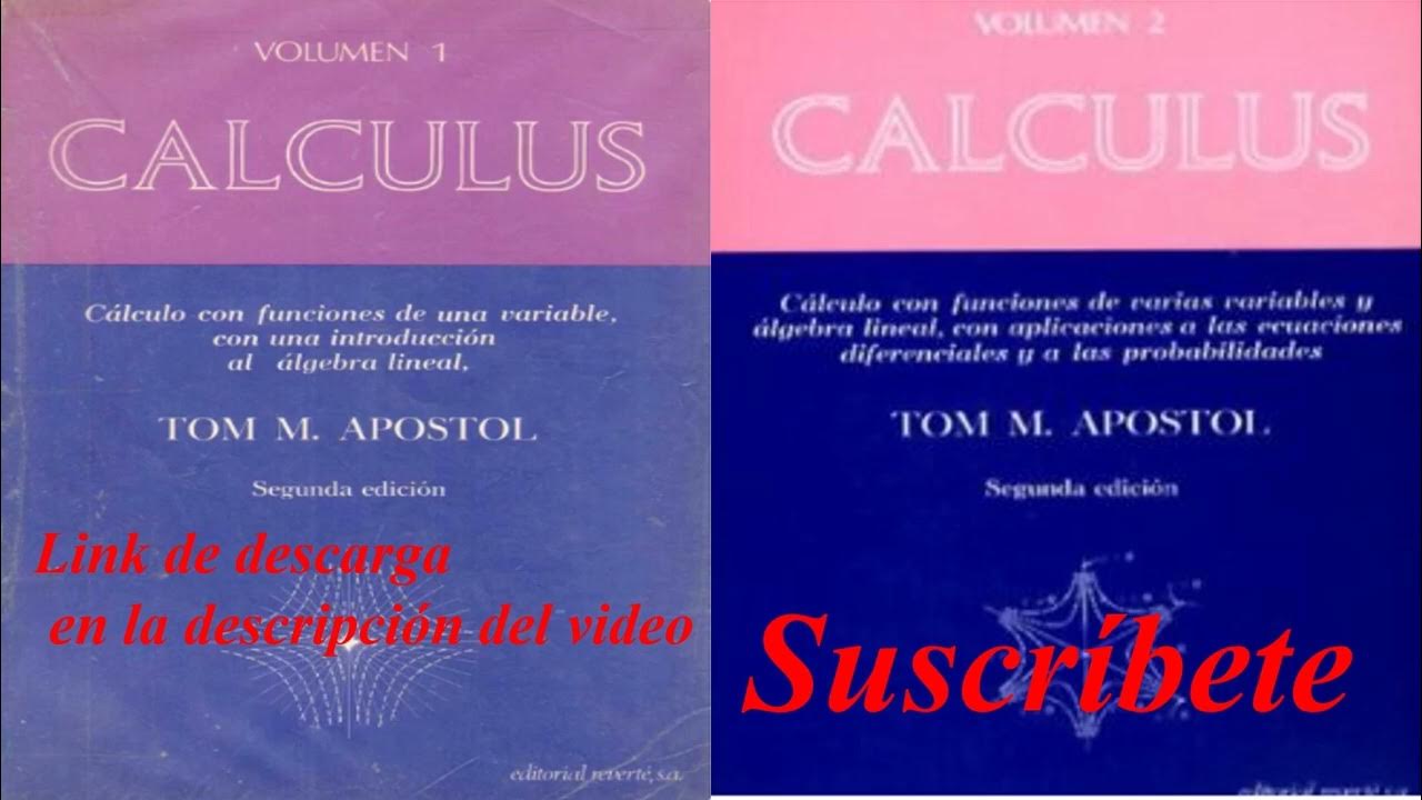 Calculo Tom Apóstol Vol. 1 y 2 en Español 2 Ed - YouTube