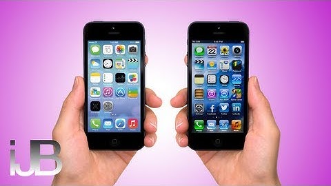 iPhone 5 - iOS6 vs iOS7