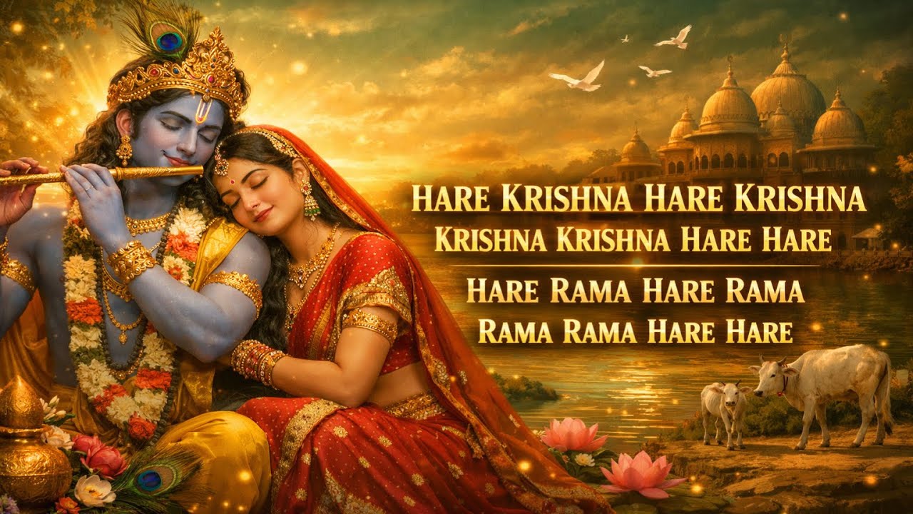Hare Krishna Hare Rama 🙏  Krishna Bhajan | Deep Peace & Divine Energy