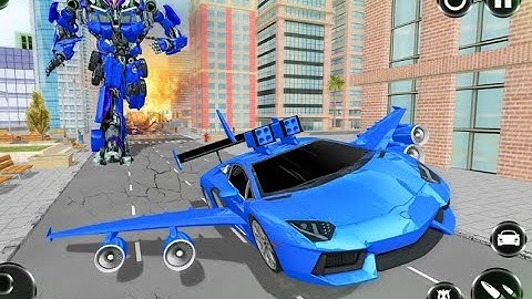 Flying Car- Super Robot Transformation Simulator android Gameplay.