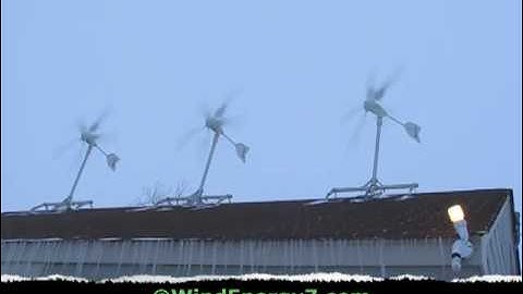 Home Wind Turbine Ice Snow