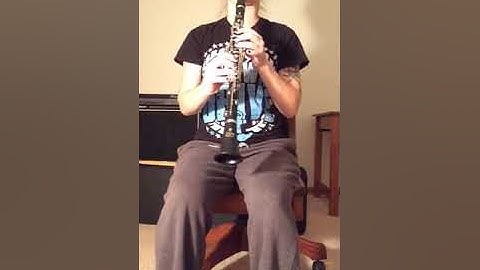 Clarinet D Major Scale One Octave