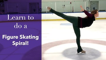 Learn To do a Forward Spiral On Ice! -  Arabesque Tutorial