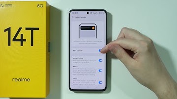 Realme 14T: Dynamisch eiland in- en uitschakelen (minicapsule)