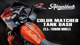 23.5+ Harley Touring Color Matched Tank Dash - Advanblack