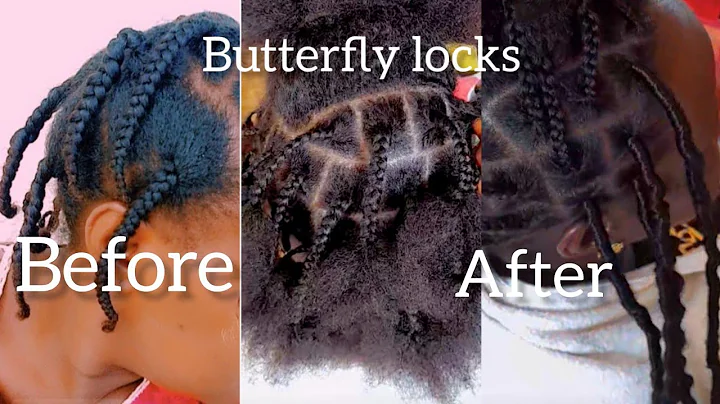 How to do easy butterfly locks on your 4c hair!! B...