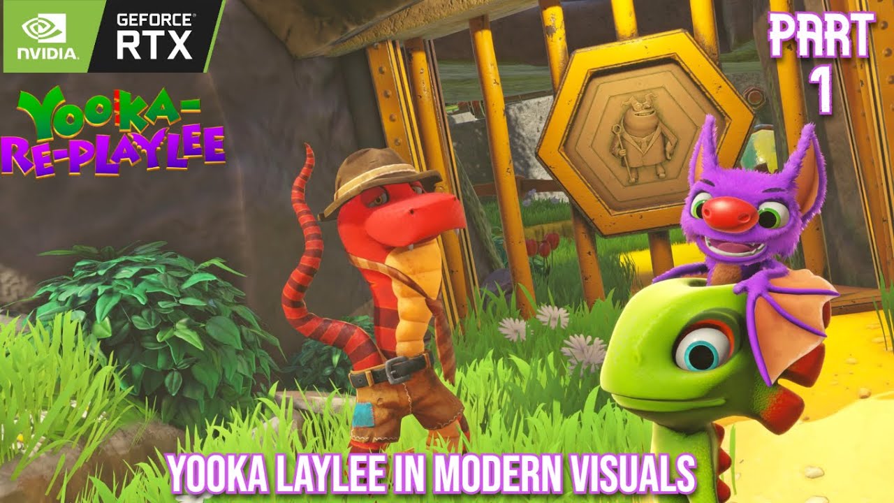 Yooka Replaylee Remake Gameplay - PC (Max Settings) | Finding all