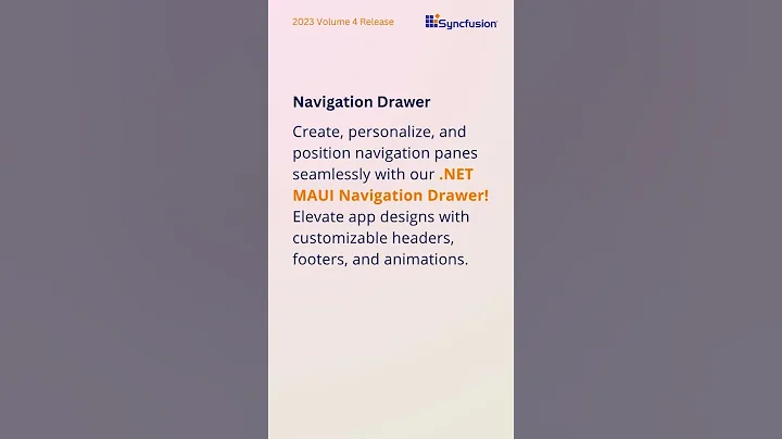 Introducing New Navigation Drawer Control in .NET MAUI