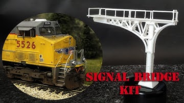 Cantilever signal dridge KIT scale model railroad trackside | 3d printed