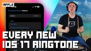 Drumming To Every New iPhone Ringtone In iOS 17!