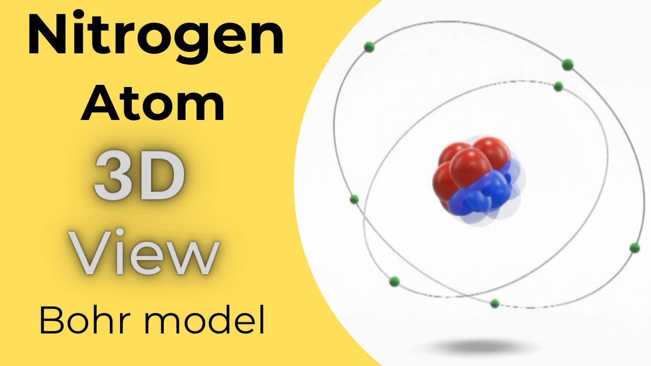 Включи атом 3. 3д модель атома. Bohr model of nitrogen. Модель атома азота. N-Atom.