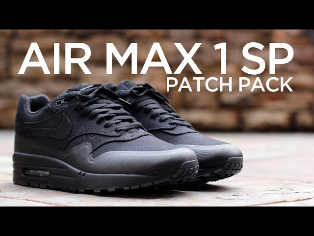 nike air max 1 patch black