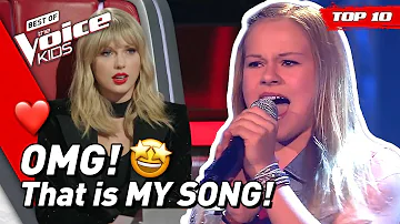 TOP 10 | BEST TAYLOR SWIFT covers in The Voice Kids (part 2)! 😍