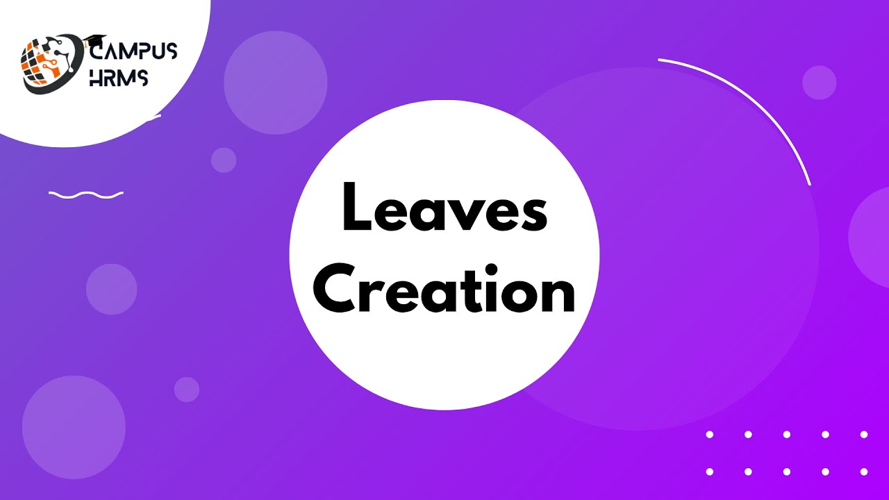 How to Create Leave in RFCHH CAMPUS HRMS | Step-by-Step Guide - YouTube