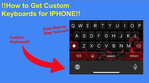 !!How to get Custom Keyboards on IOS18 and below!!