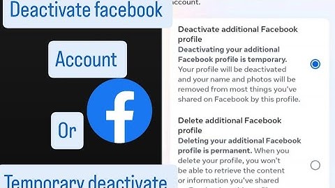 How to deactivate a facebook account temporarily | Facebook account delete kaise kare