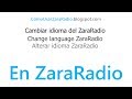 ZaraRadio Cambiar Idioma en ZaraRadio Sub En US
