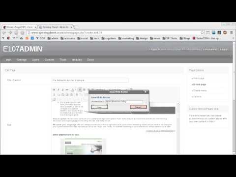 How to add Anchors in E107