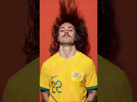 Jackson Irvine: The Hair Photo #socceroos #worldcup #behindthescenes #shorts