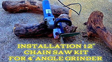 Chain Saw kit Attachment for 4 inch Angle Grinder Installation ll Chainsaw Bracket Attachment Demo