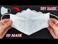 New Style Beautiful Mask! Diy 3D Face Mask Easy Pattern Sewing Tutorial | How to Lace Mask Ideas |