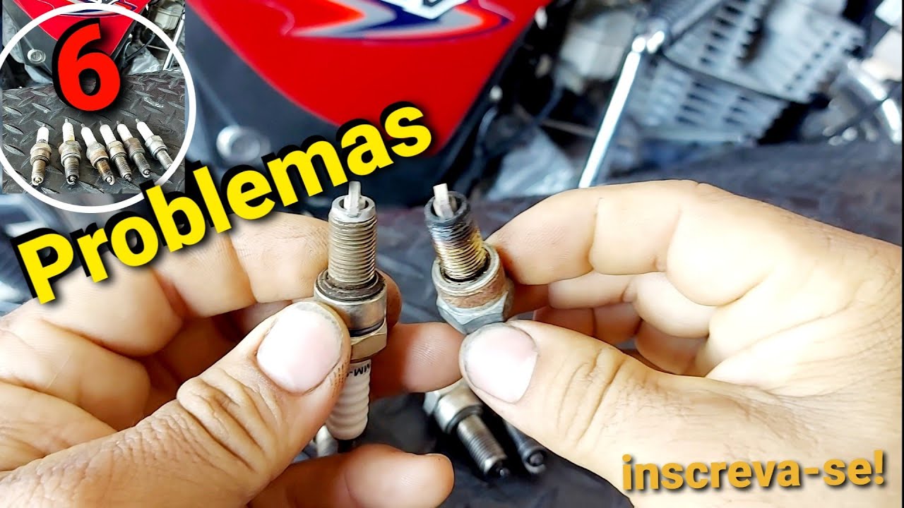Indentifique pela vela de ignição 6 problemas na sua moto - YouTube