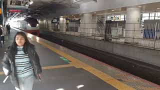 [線路故障の影響で上野東京ライン運休あり]JR東日本E657系水カツK3編成フレッシュひたちオレンジパーシモンリバイバルカラー8M常磐線特急ひたち8号上野行き日暮里駅(JJ02)通過
